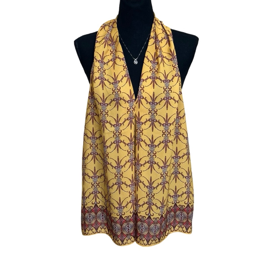 Max Studio Yellow and Red Halter Top